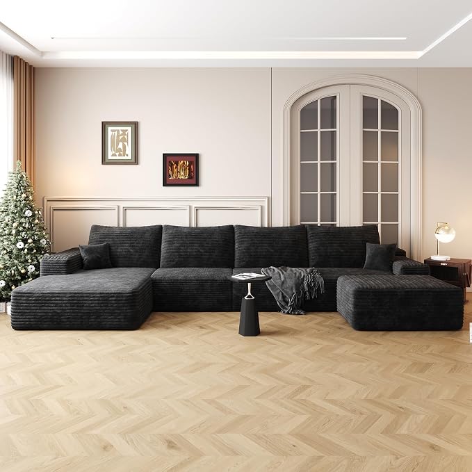 136" Sectional Couches for Living Room Cloud Couch Sofa - Image 8