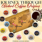 InfuSio Coffee Pods Variety Pack – 48 Count, 12 Crafted Medium & Dark Roast Blends and Artisan-Inspired Flavors Like Bourbon Pecan & Butter Toffee, Revival Roaster Collection, Compatible with Keurig 2.0 Brewers