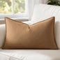 MIULEE Decorative Linen Lumbar Pillow Cover 12x20 Inch Brown | Fall Autumn Boho by MIULEE