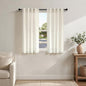 Pitalk 60 Inch Length Linen Curtains Cream Ivory Semi Sheer Light Filtering by Pitalk