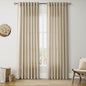 Taupe Burlywood Linen Curtains 84 Inch Length by Nanspring