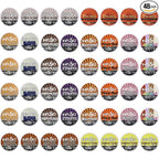 InfuSio Flavored Coffee Pods Variety Pack – 48 Count, 12 Gourmet Medium Roast Dessert-Inspired Blends like Bananas Foster & Crème Brûlée, Compatible with Keurig K-Cup 2.0 Brewers