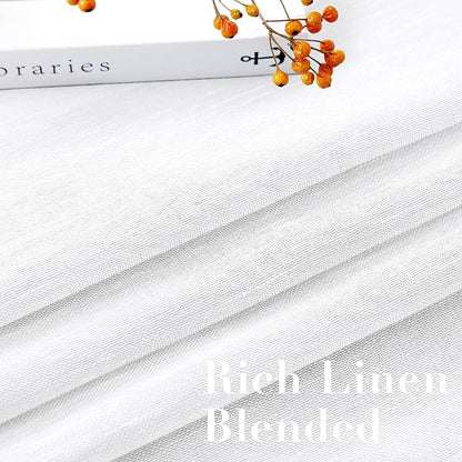 Nickel Grommet Linen Sheer Curtains - Image 4