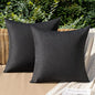 MIULEE Pack of 2 Decorative Outdoor Solid Waterproof Throw Pillow Covers Faux by MIULEE