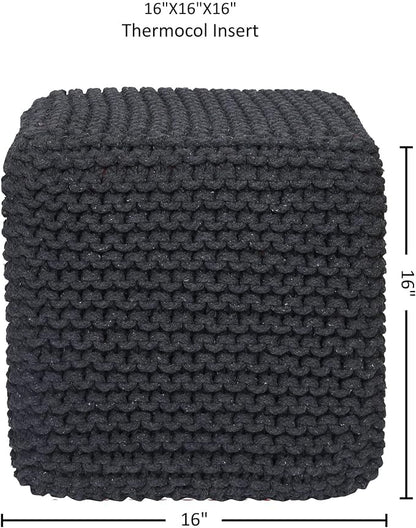 REDEARTH Cube Pouf Foot Stool Ottoman - Image 3