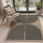 Lahome Enfys Modern Rainbow Easy Jute Office Rug, Outdoor Patio Rug 4x6 by Lahome