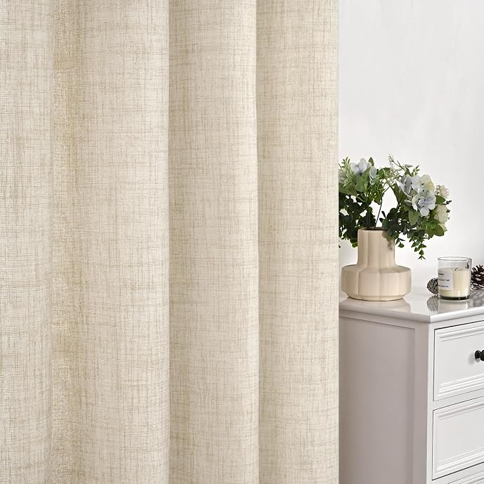 YoungsTex Linen Boho Curtains 54 Inches Length - Image 7