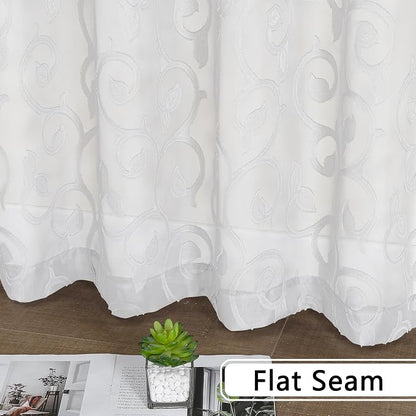 Furman Sheer White Curtains 84 inches Long - Image 7