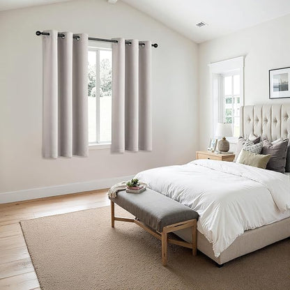 MIULEE Blackout Curtains for Bedroom 2 Panels 40 x 54 Inch Long Cobblestone | - Image 6