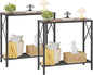 Tajsoon 2PCS Console Table, 2 Tier Small Hallway Table, Narrow Sofa Table by Tajsoon
