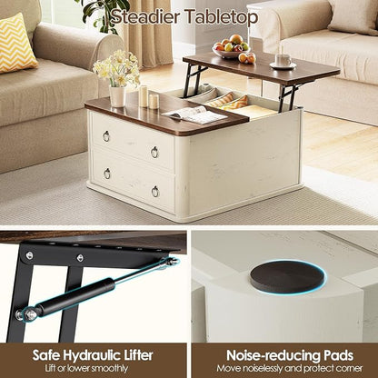 Memobarco 31.5" Lift Top Coffee Table - Image 5