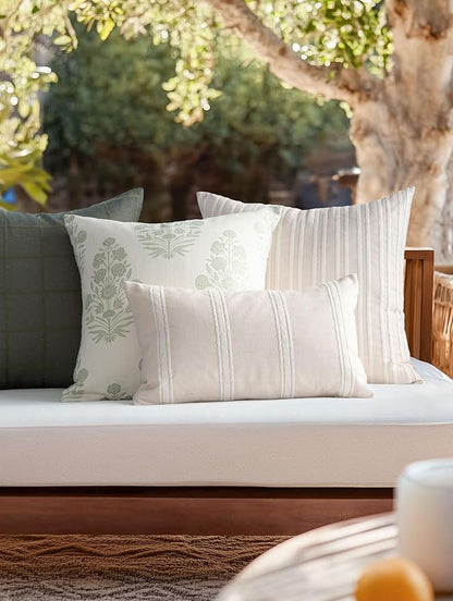 Crumbs Home Modern Farmhouse Fall Linen Indoor Outdoor Throw Pillow Cover Only - Image 3
