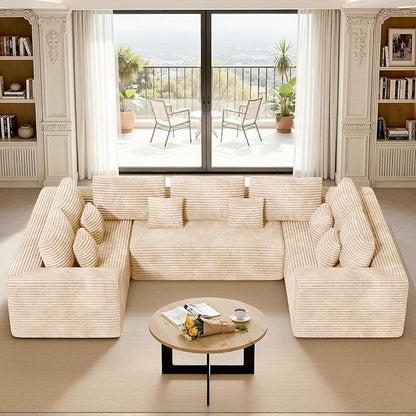 Luxanimarion 136'' Sectional Cloud Couches by Luxanimarion