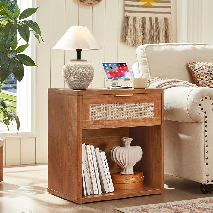 LEYAOYAO Rattan Nightstand - Image 2