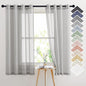 NICETOWN Linen Textured Semi Sheer Curtains 63 inches Length, Eyelet Top by NICETOWN