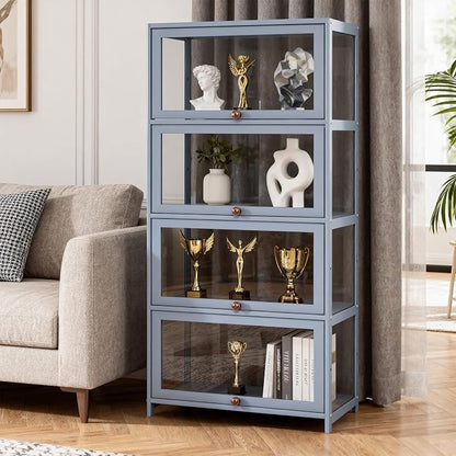 Magshion Display Cabinet, 4-Tier Curio Cabinet - Image 3