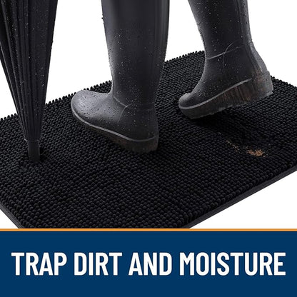 OLANLY Dog Door Mat for Muddy Paws 47x24, Super Absorbent Chenille Mud Mat | - Image 2