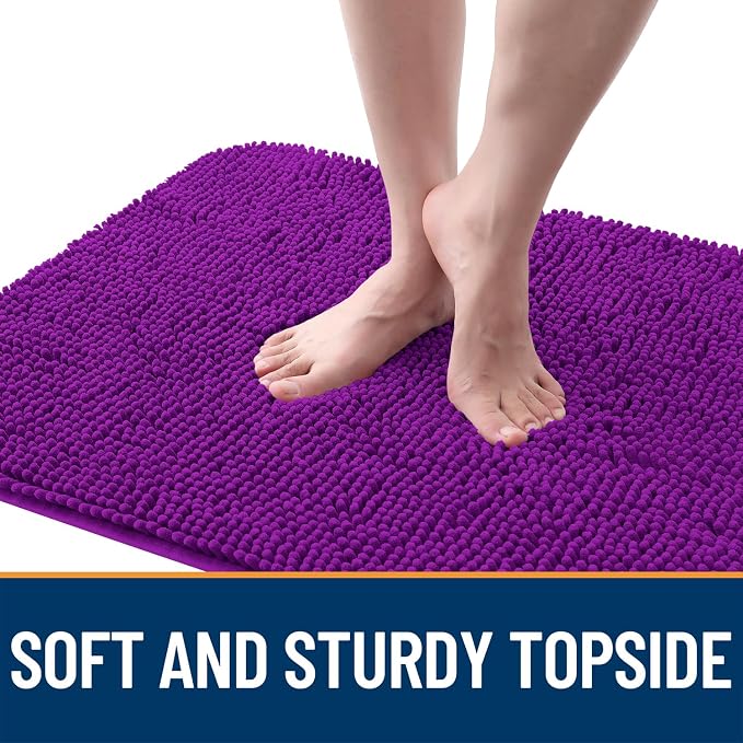 OLANLY Dog Door Mat for Muddy Paws 47x20, Super Absorbent Chenille Mud Mat | - Image 4