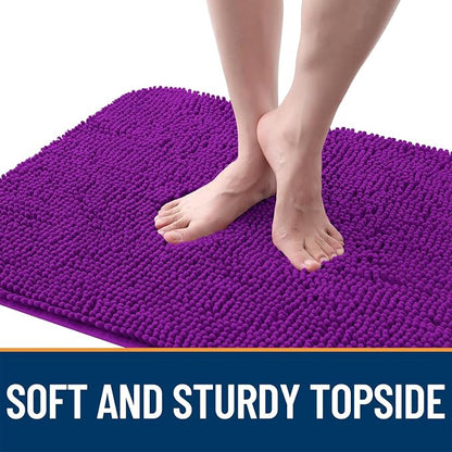 OLANLY Dog Door Mat for Muddy Paws 47x20, Super Absorbent Chenille Mud Mat | - Image 4