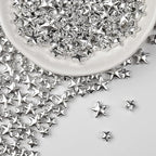 Silver Sprinkles for Cake Decorating, Star Candy Sugar, Mix Size, 150g/5.29oz, Food Grade, Cake Decoration, Cupcake Topper, Holiday, Party, Wedding Party, Birthday, Easter, Christmas Supplies