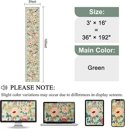 DUKINO 3x16 Runner Rug for Hallway, Non Slip Long Washable Rug, Low Pile - Image 2