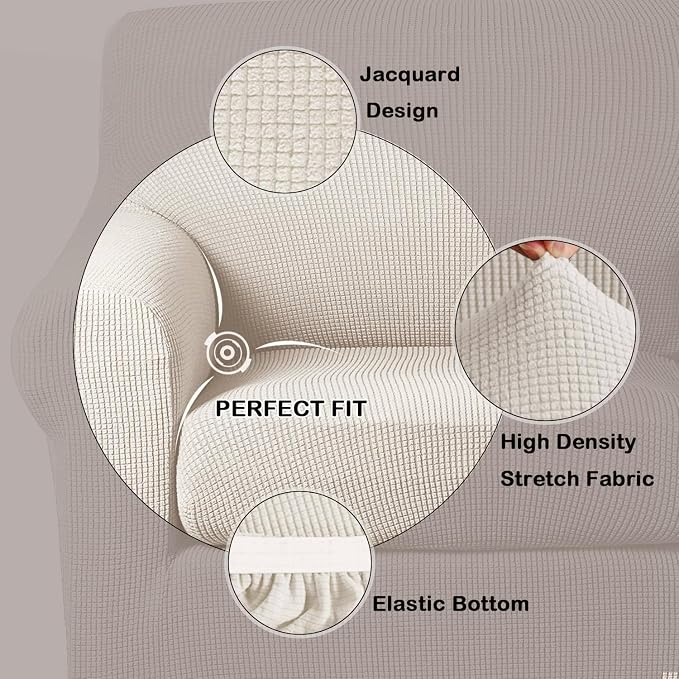 Turquoize 2 Piece Chair Covers Chair Slipcovers - Image 3