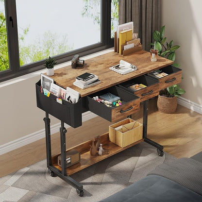 WINAZ Rolling Standing Desk Adjustable Height - Image 2