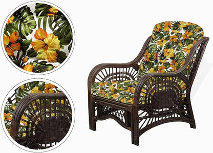 Malibu Lounge Living Accent Armchair Natural Rattan Wicker Handmade Design - Image 3