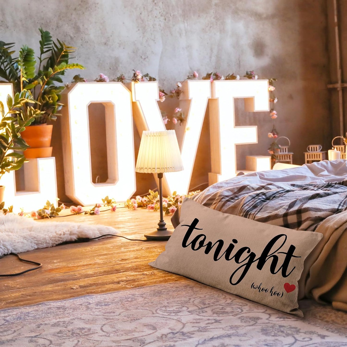 Mancheng-zi Bridal Gift,12x20 Pillow Cover,Bridal Shower Gifts,Funny Couples Reversible Linen Pillow Cover, Bachelorette Party Gifts,Bridal Gifts for Bride,Wedding Gifts for Bride(Light Brown)