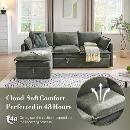 85.83" Modular Sectional Cloud Couches - Image 7