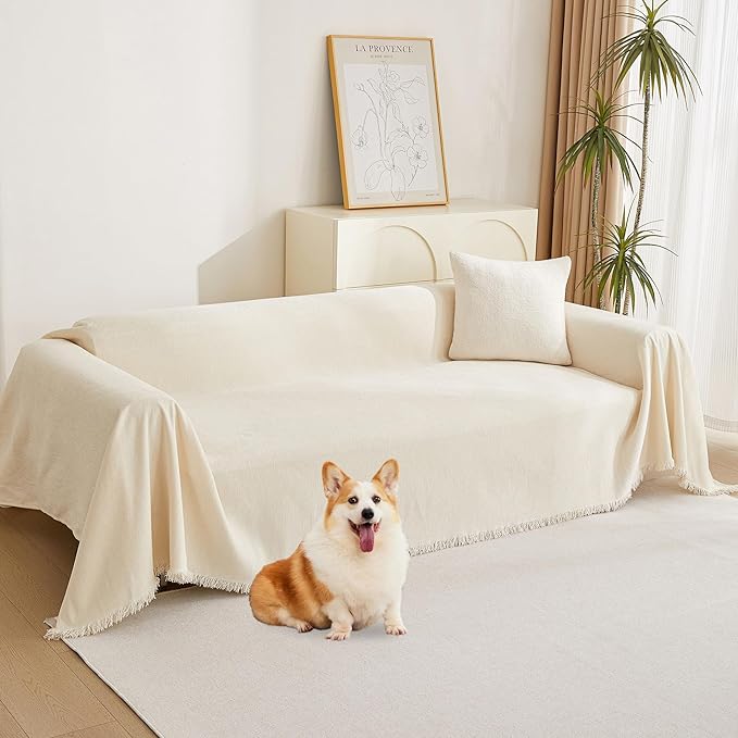 MYSKY HOME Sofa Covers Couch Cover Chenille Sofa Cover Sectional Couch Covers by MYSKYHOME