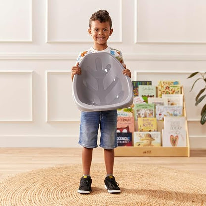 ECR4Kids Plastic Leaf Scoop Floor Rocker Seat, Classroom Furniture - Image 2