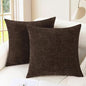 CaliTime Decorative Couch Throw Pillow Covers 26 X 26 Inches Coffee | Pack of 2 by CaliTime