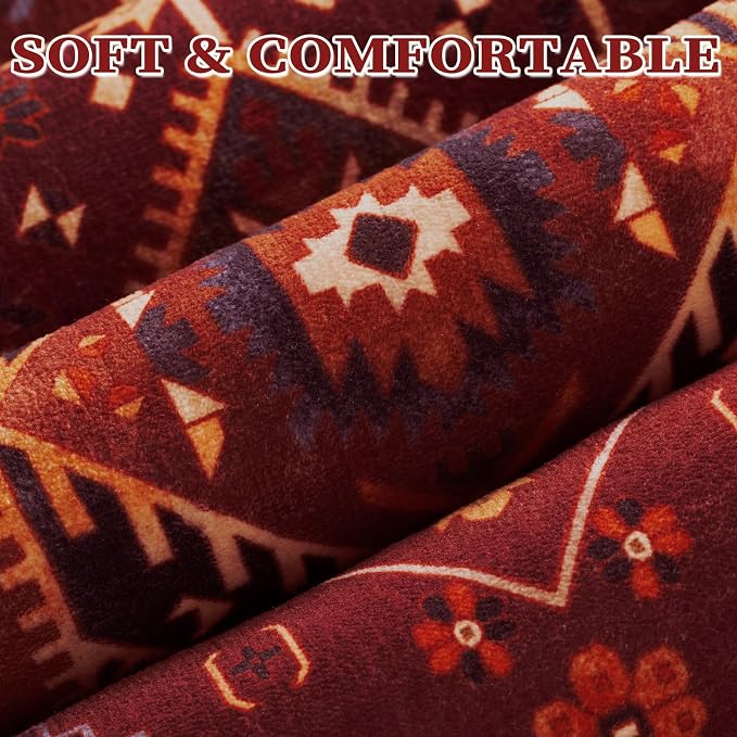 SERISSA 8x10 Washable Non Slip Boho Area Rug - Image 6