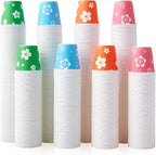 LITOPAK 800 Pack 3oz Disposable Bathroom Cups, Colorful Disposable Mouthwash Cups, Small Disposable Cups, Mini Paper Cups for Parties, Picnics, Barbecues, Travel and Events