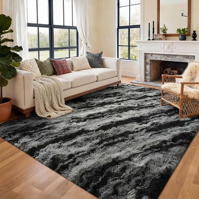 9x12 Ft Extra Large Shag Rugs for Living Room, Ultra Soft Fluffy Furry Area - Image 3