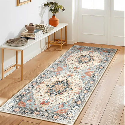 RELEANY Washable Area Rug, Runner 2'x5', Water Repellent, Pet Friendly by RELEANY