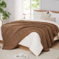 L'AGRATY Chunky Knit Throw Blanket by LAGRATY