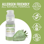 Bakell - Leaf Green Tinker Dust (4g, 1x Mini Spray Pump) Edible Glitter for Food, Desserts, and Beverages!