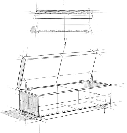 SIMPLIHOME Hamilton Storage Ottoman - Image 13