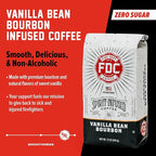 Fire Department Coffee - Vanilla Bourbon Coffee - Gives Back to Firefighters - Vanilla Bean Bourbon Infused Whole Bean - Non-Alcoholic - Roasted in the USA - Veteran Owned - 12 oz