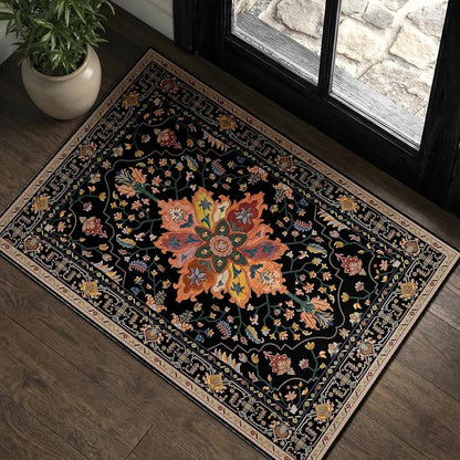 RELEANY Washable Area Rug, Small 2'x3', Water Repellent, Pet Friendly, Vintage by RELEANY
