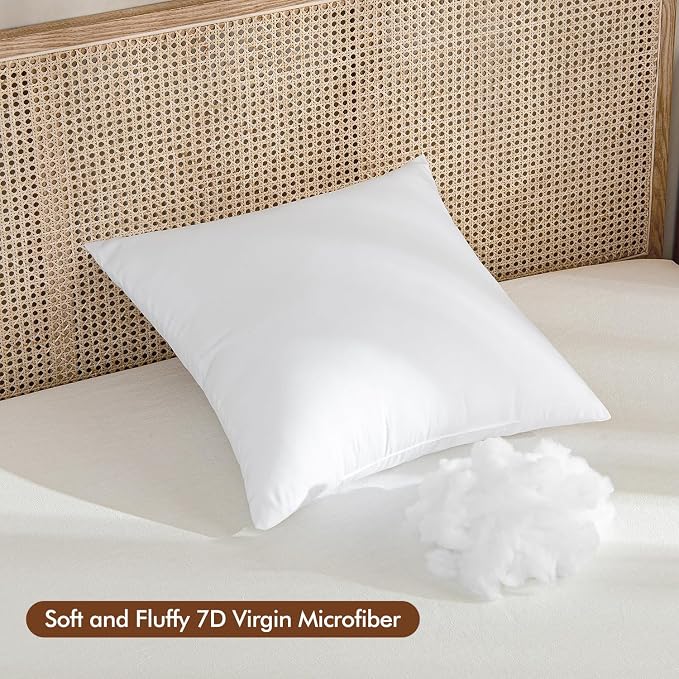 MIULEE 28x28 Euro Pillow Insert, Throw Pillow - Image 3