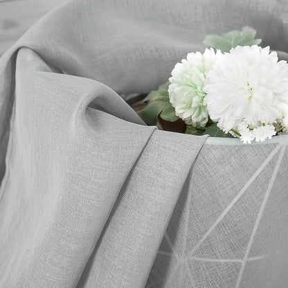 Tollpiz Sheer Curtain Linen Textured Bedroom Curtains Sheer Light Filtering Rod - Image 6