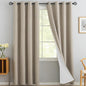 Yakamok Natural Linen Textured Curtains 90 Inches Long by Yakamok