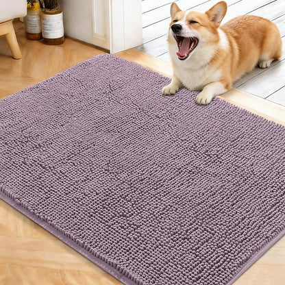 OLANLY Dog Door Mat for Muddy Paws 40x32, Super Absorbent Chenille Mud Mat | by OLANLY