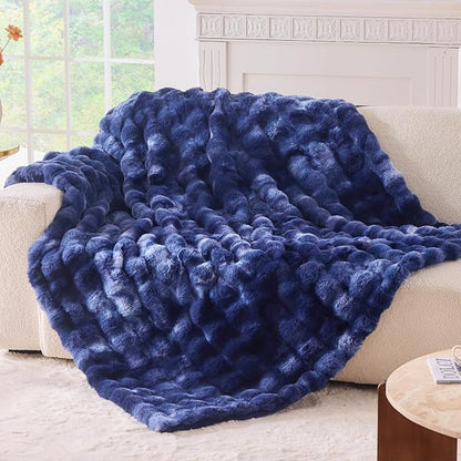 BENVWE Fluffy Faux Fur Throw Blanket by BENVWE