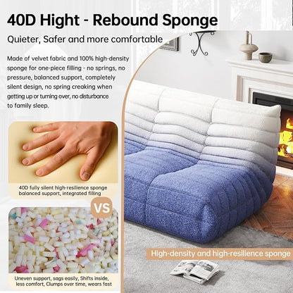 WHGBJA Bean Bag Chairs for Adults, Memory Foam Couch Loveseat Sofa Chair - Image 4