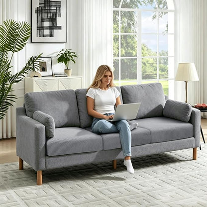 Fuloon Couch Cushion Slipcover, Super Stretch Individual Sofa Covers | 2 Pack - Image 2