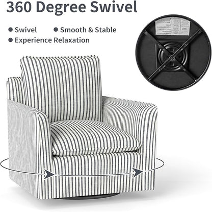 INZOY Swivel Accent Square Chair - Image 5